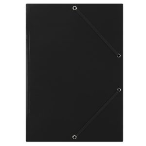 Mapa din carton plastifiat, cu elastic pe colturi, 400gsm, DONAU - negru