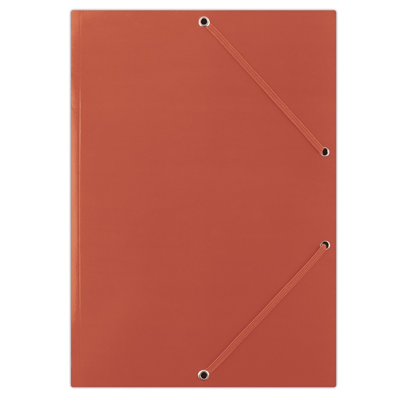 Mapa din carton plastifiat, cu elastic pe colturi, 400gsm, DONAU - rosu