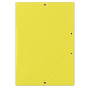 Mapa din carton plastifiat, cu elastic pe colturi, 400gsm, DONAU - galben