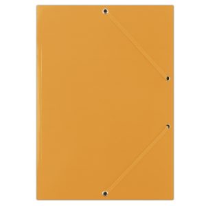 Mapa din carton plastifiat, cu elastic pe colturi, 400gsm, DONAU - portocaliu