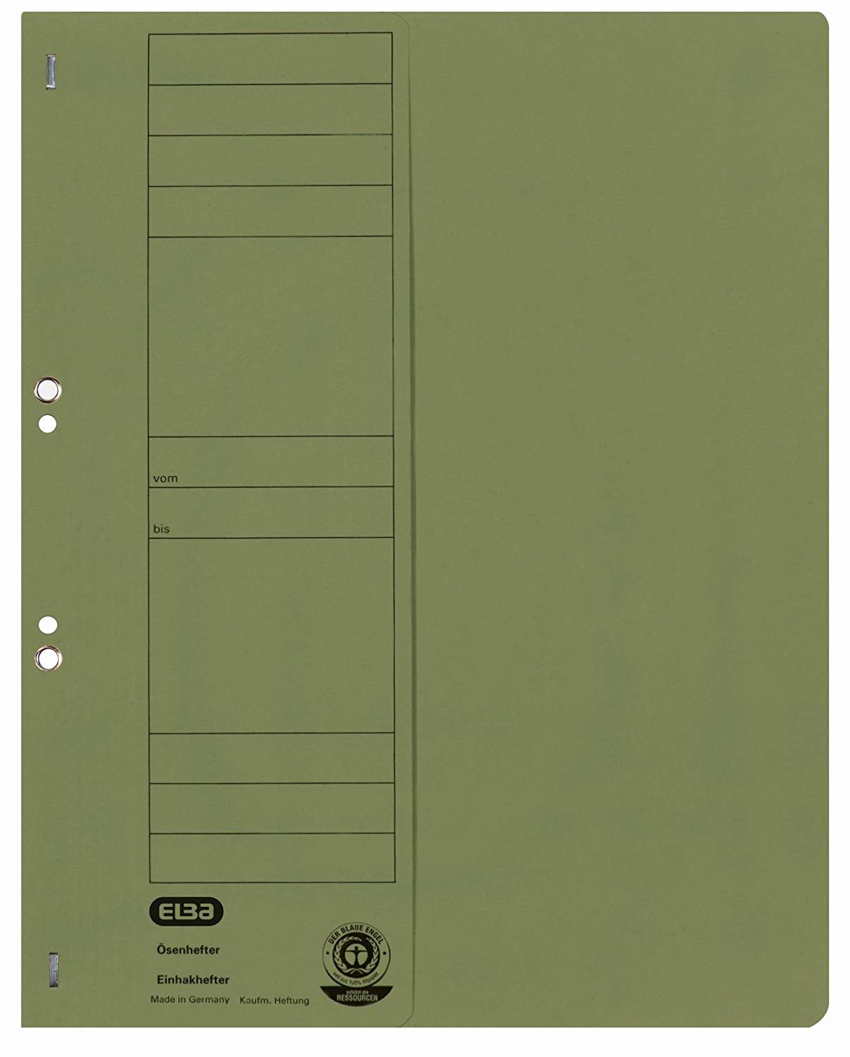 Dosar carton cu capse 1/2 ELBA Smart Line - verde