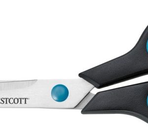 Foarfeca otel, 24.7 cm, cu rubber grip, WESTCOTT Easy Grip - 10 ani garantie