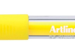 Pix cu gel ARTLINE Softline 1700, rubber grip, varf 0.7mm - galben fluorescent