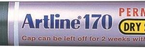 Permanent marker ARTLINE 170 - Dry safe ink, corp plastic, varf rotund 2.0mm - albastru