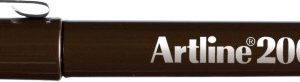 Liner ARTLINE 200, varf fetru 0.4mm - maro inchis