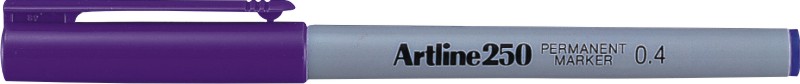 Permanent marker ARTLINE 250, corp plastic, varf rotund 0.4mm - mov