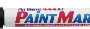 Marker cu vopsea ARTLINE 444XF, corp metalic, varf rotund 0.8mm - negru