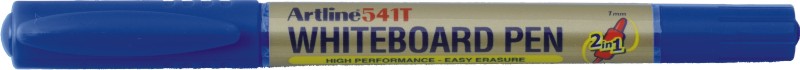 Marker pentru tabla de scris ARTLINE 541T, doua capete - varfuri rotunde 0.4mm/1.0mm - albastru