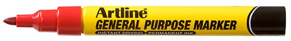Marker ARTLINE, pentru uz general - rosu