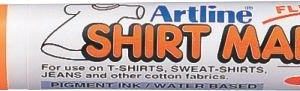 T-Shirt marker ARTLINE, corp plastic, varf rotund 2.0mm - portocaliu fluorescent