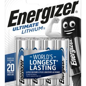 Baterii Ultimate Lithium, AA, L91, 1.5V, 4 buc/set, Energizer