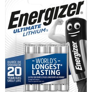 Baterii Ultimate Lithium, AAA, L91, 1.5V, 4 buc/set, Energizer