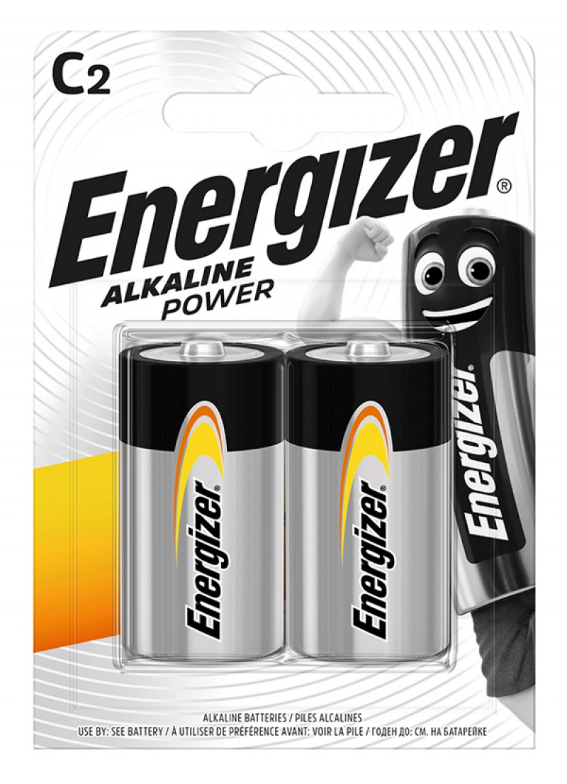 Baterii alkaline C, LR14, 2 buc/set, Energizer
