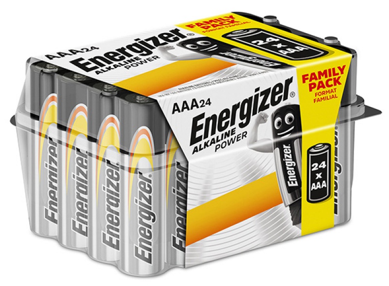 Baterii alkaline AAA, 24 buc/box, Energizer