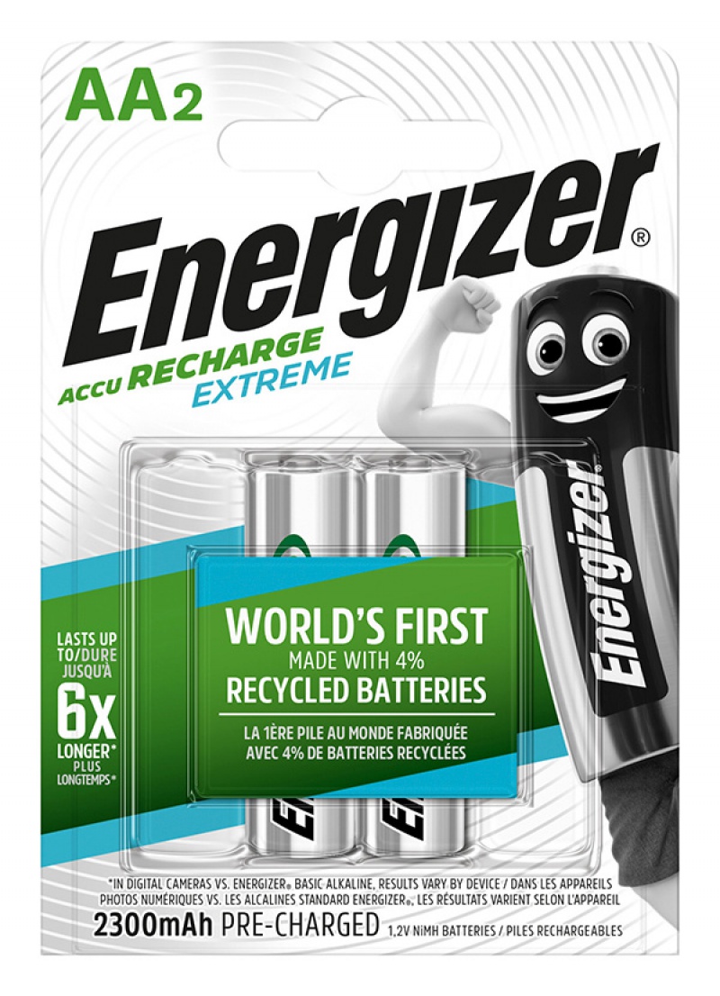 Acumulatori Extreme AA, LR6, 1.2V, 2300 mAh, 2 buc/set, Energizer