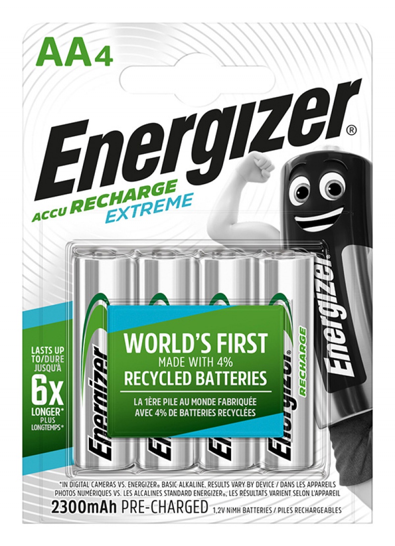 Acumulatori Extreme AA, LR6, 1.2V, 2300 mAh, 4 buc/set, Energizer