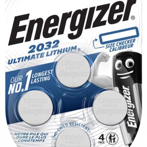 Baterii litiu CR2032, 3V, 4 buc/set, Energizer Ultimate Lithium