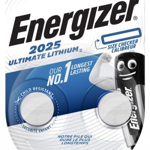 Baterii litiu CR2025, 2 buc/set, Energizer Ultimate Lithium