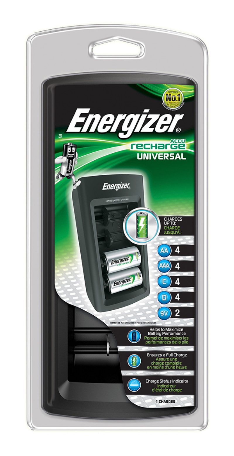 Incarcator acumuatori AA, AAA, C, D, 9V, UNIVERSAL Energizer