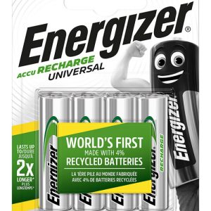 Baterii reincarcabile universale, AA, LR6, 1.2V, 1300mAh, 4 buc/set, Energizer