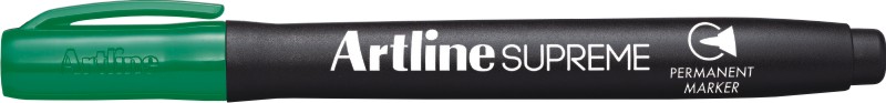 Permanent marker ARTLINE Supreme, corp plastic, varf rotund 1.0mm - verde