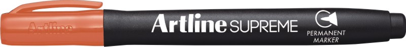 Permanent marker ARTLINE Supreme, corp plastic, varf rotund 1.0mm - portocaliu