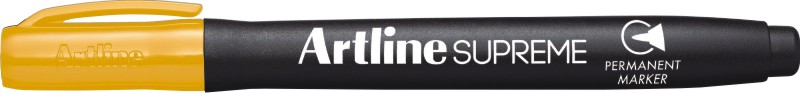 Permanent marker ARTLINE Supreme, corp plastic, varf rotund 1.0mm - galben