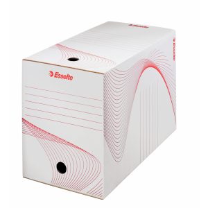 Cutie depozitare si arhivare Esselte Standard, carton, 100% reciclat, FSC, reciclabil, 200 mm, alb