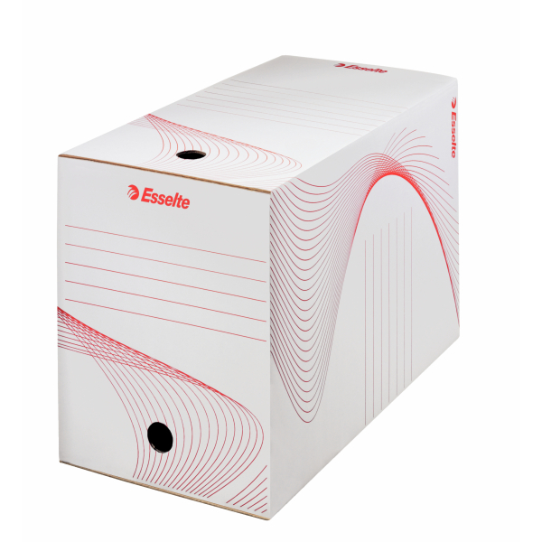 Cutie depozitare si arhivare Esselte Standard, carton, 100% reciclat, FSC, reciclabil, 200 mm, alb