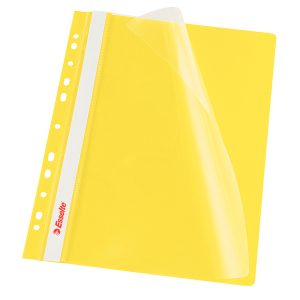 Dosar cu multiperforatii ESSELTE Vivida, PP, A4, 10 buc/set, galben