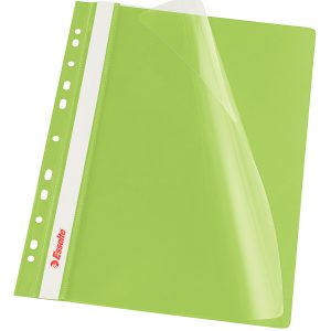 Dosar cu multiperforatii ESSELTE Vivida, PP, A4, 10 buc/set, verde