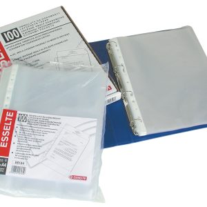 Folie de protectie ESSELTE Economy, A4, 35 mic, 100 buc/set, standard