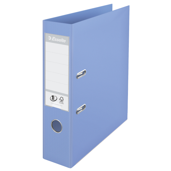 Biblioraft Esselte No.1 Power, PP/PP, partial reciclat, FSC, A4, 75 mm, bleu