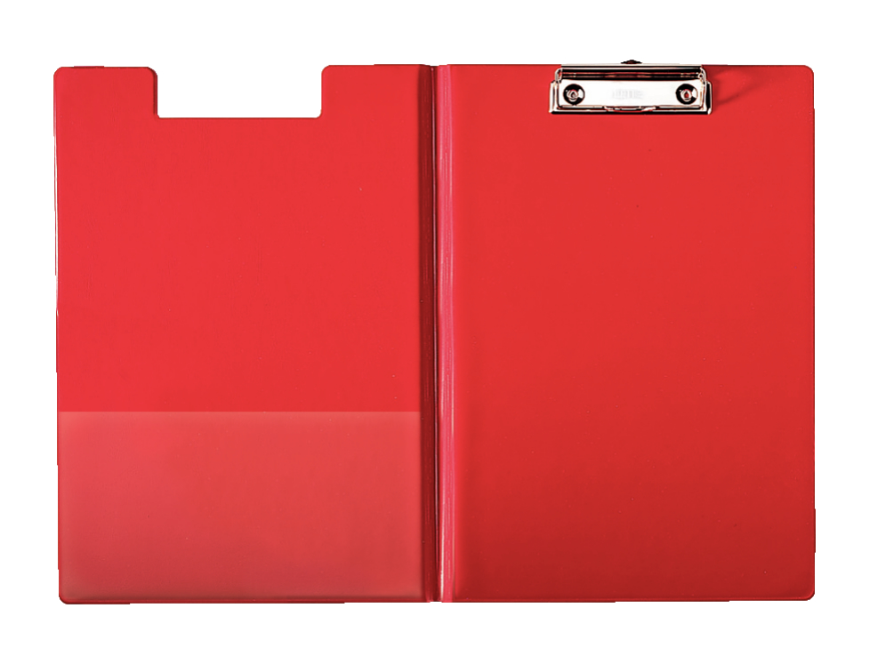 Clipboard Esselte dublu, PP, FSC, A4, 100 coli, rosu