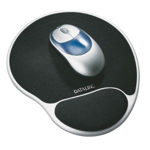 Mouse pad ESSELTE Silver, cu suport ergonomic pentru incheietura mainii, Lycra, negru