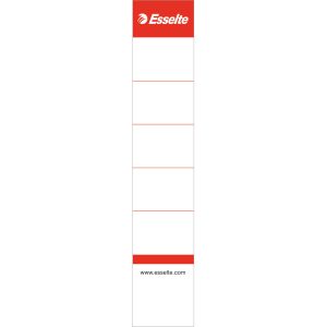Etichete pentru biblioraft ESSELTE, interschimbabile, carton, 50 mm, 10 buc/set, alb