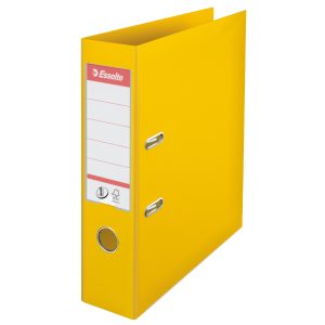 Biblioraft Esselte No.1 Power, PP/PP, partial reciclat, FSC, A4, 75 mm, galben