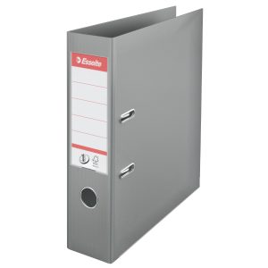 Biblioraft Esselte No.1 Power, PP/PP, partial reciclat, FSC, A4, 75 mm, gri