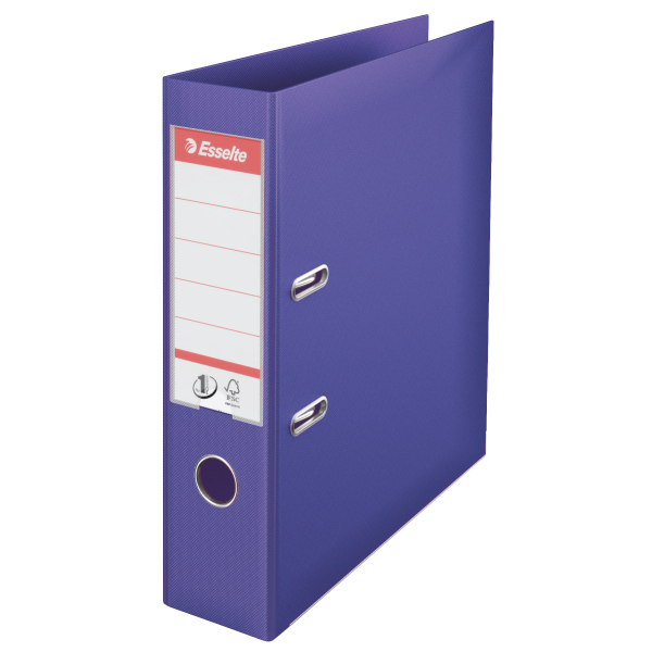 Biblioraft Esselte No.1 Power, PP/PP, partial reciclat, FSC, A4, 75 mm, mov