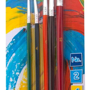 Set 5 pensule/blister (nr.2-4-6-8-10), GIMBOO - culori asortate