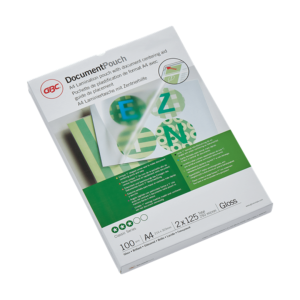 Folie laminare GBC, la cald, A4, 125 mic, 100 buc/set