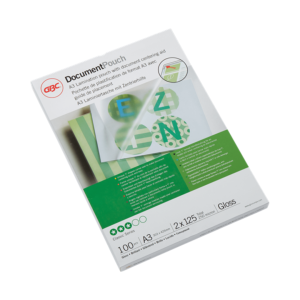 Folie laminare GBC, la cald, A3, 125 mic, 100 buc/set