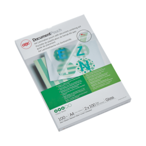 Folie laminare GBC, la cald, A4, 100 mic, 100 buc/set