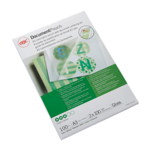 Folie laminare GBC, la cald, A3, 100 mic, 100 buc/set