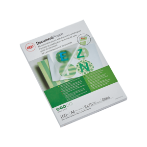 Folie laminare GBC, la cald, A4, 75 mic, 100 buc/set