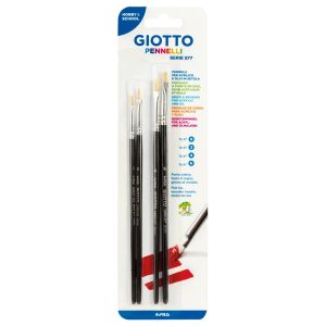 Set 4 pensule/blister (nr.0-2-4-6), GIOTTO Art 577