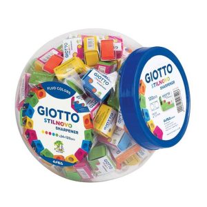 Ascutitoare plastic simpla, culori fluorescente - GIOTTO