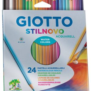 Creioane colorate 24 culori/cutie, GIOTTO Stilnovo Aquarell