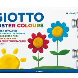 Tempera 12ml, 12 culori/set, GIOTTO Poster Colors