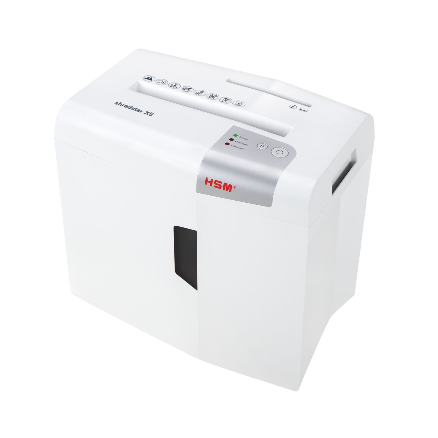 Distrugator documente manual HSM ShredStar X 5, 5 coli, cross cut (4.5 x 30mm), securitate 4